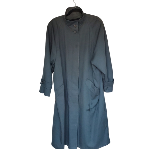 London Fog Women's Green Trench - Picture 1 of 11
